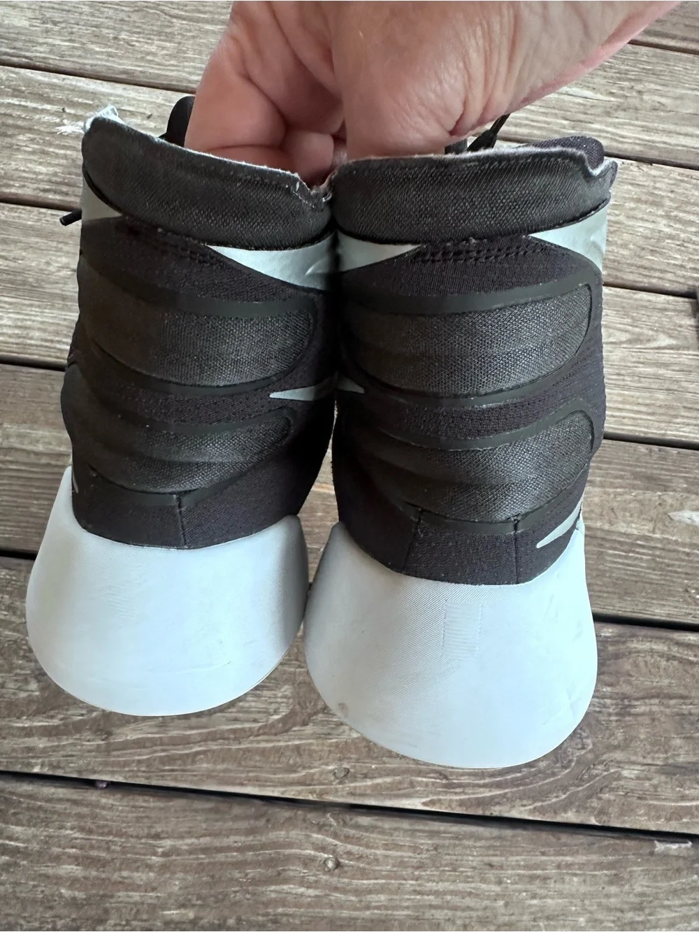 Nike Hyperdunk 2015 Black and White High-Top Basketball Sneakers